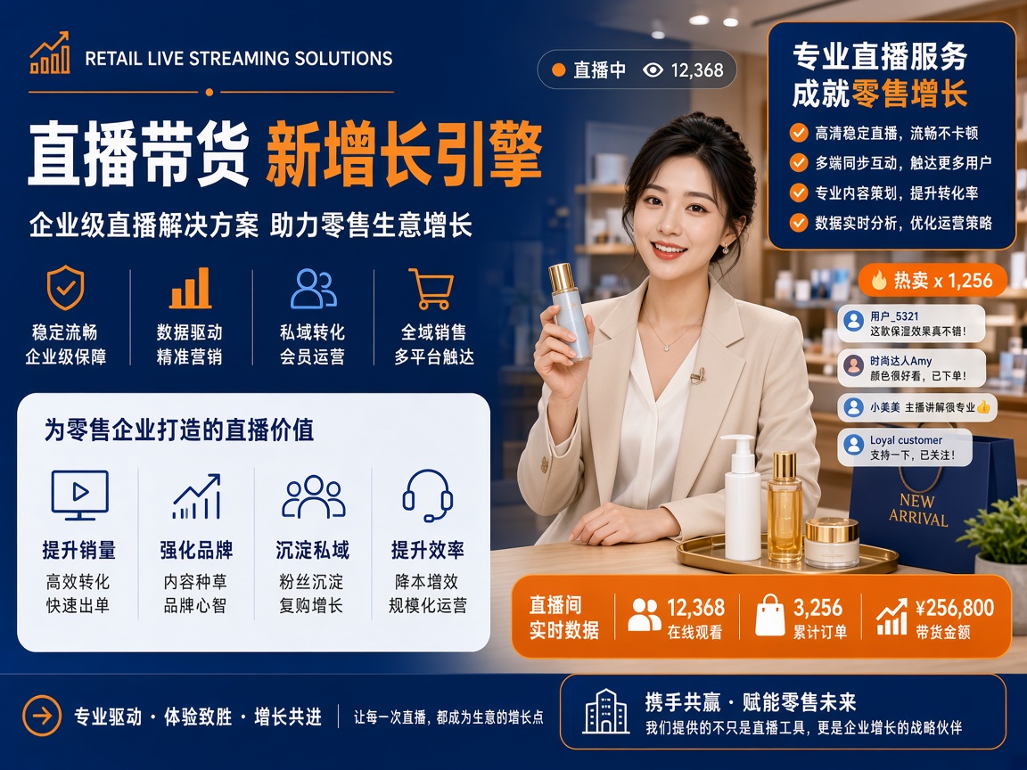 百货零售行业直播场景